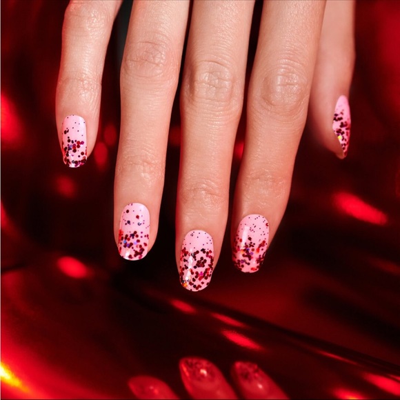 *Retired* Color Street: Love Shack | Valentine’s Day Red Glitter Clear Overlay - Picture 6 of 14